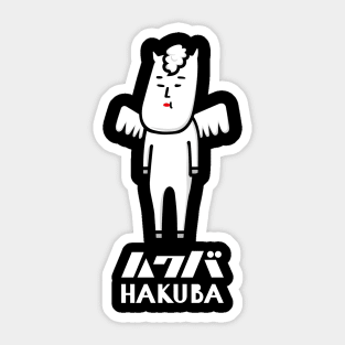 Hakuba Valley Mascot 02 - Black, Japan Japow Snowboard Ski Sticker